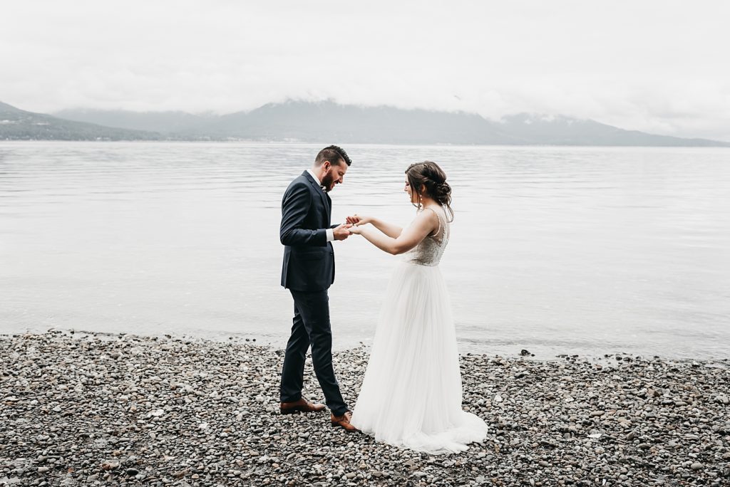 Seattle Wedding Photographer Elopement Scenic Beach State Park Wedding Seabeck Washington