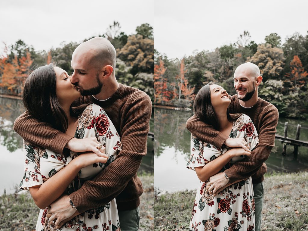 Madison County Nature Trail  Autumn Engagement Session Huntsville Wedding Photographer Mariah Oldacre