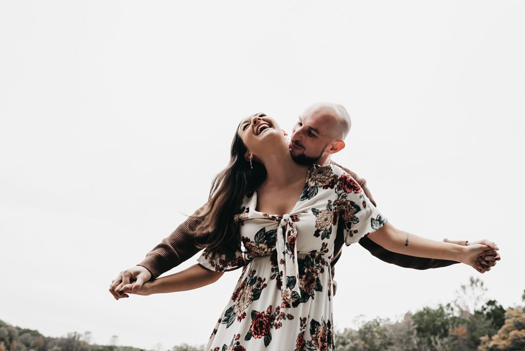 Madison County Nature Trail  Autumn Engagement Session Huntsville Wedding Photographer Mariah Oldacre