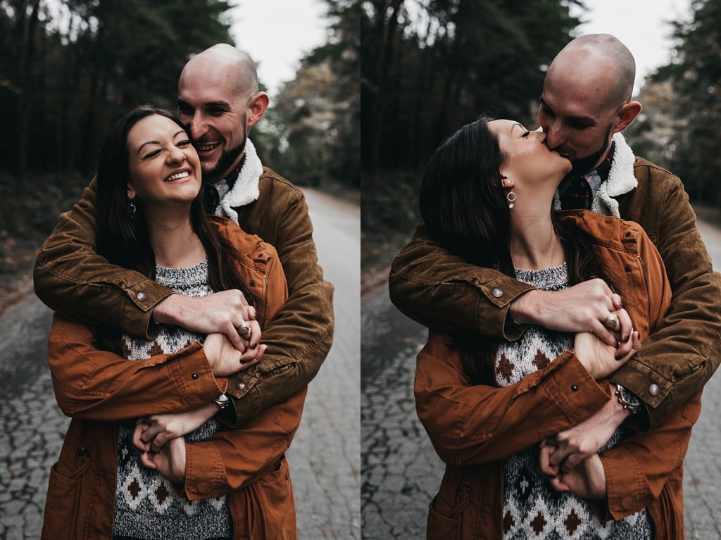 Madison County Nature Trail  Autumn Engagement Session Huntsville Wedding Photographer Mariah Oldacre