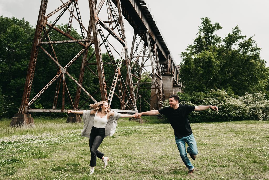 Downtown Nashville Shelby Bottoms Greenway Tennessee Engagement Session Wedding Photographer Mariah Oldacre